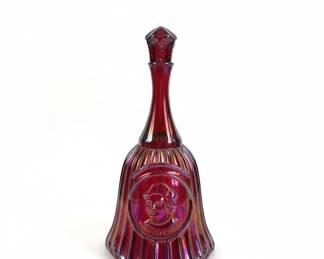 Fenton Art Glass Ruby Red Carnival Glass Bell