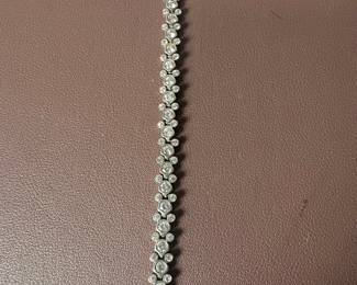 Disney Mickey Mouse "Bubbles" Bracelet in Sterling Silver with Cubic Zirconia