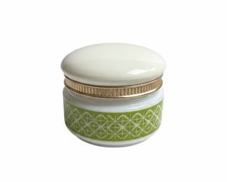 Vintage Avon "Somewhere Cream Sachet" Milk Glass Cosmetic Jar