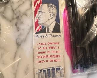 Harry S. Truman "I Shall Continue to Do What I Think is Right" Woven Bookmark