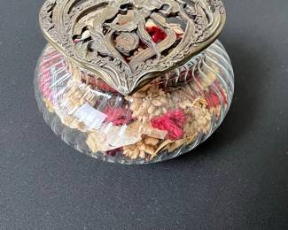 Rawcliffe Pewter Heart Lid Potpourri Jar