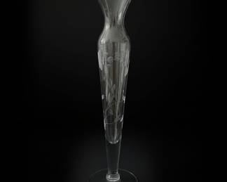 Princess House Heritage Etched Glass Bud Vase