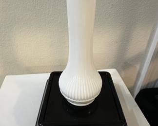 Westmoreland Paneled Grape Milk Glass Vase Assortment