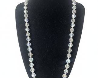 Aurora Borealis Crystal Bead Necklace