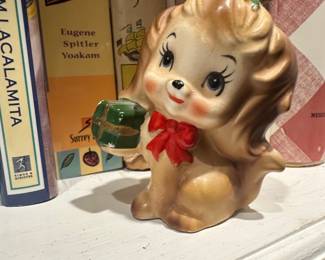 Vintage Rubens Originals Ceramic Drummer Dog Figurine