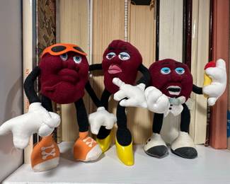 The California Raisins Plush Figures