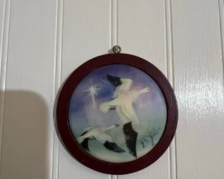 Hallmark Snow Goose Christmas Ornament 1987