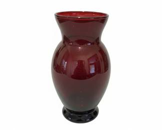 Anchor Hocking Royal Ruby Glass Vase