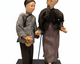 Vintage Chinese Couple Dolls