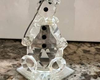 Swarovski Crystal Clown Figurine with Umbrella