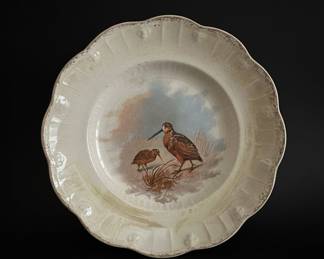 Gien Sologne Woodcock Dessert Plate