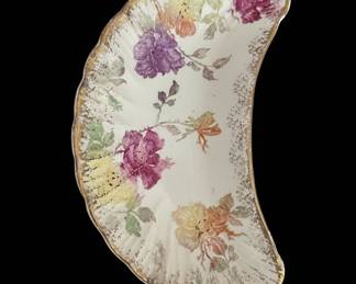 Antique Franz Anton Mehlem Royal Bonn Handpainted Floral Dish
