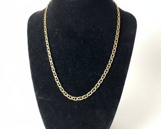 14k Yellow Gold Mariner Link Chain Necklace