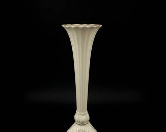 Lenox Symphony Trumpet Vase with Gold Rim