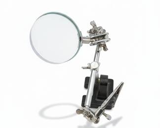 Third Hand Magnifying Lamp with Alligator Clips