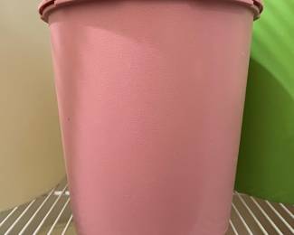 Vintage Tupperware Servalier Canister (Dusty Rose)