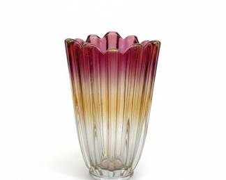 Glass Vase iridescent 