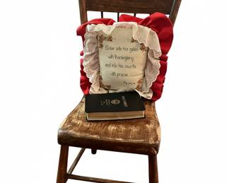 Memorial "Christmas in Heaven" Empty Chair Display with Bible