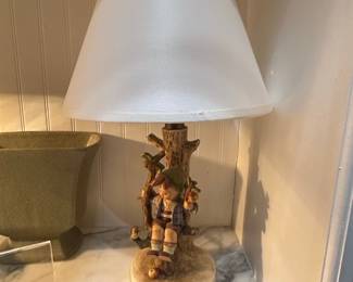 Goebel M.I. Hummel "Apple Tree Boy" Table Lamp