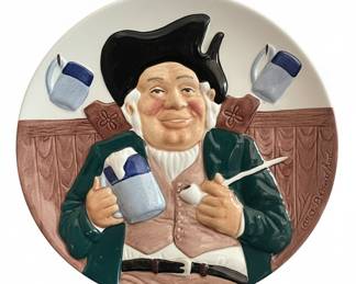 Toby Jug Plate by Wilfrid Blandford for Gladstone Pottery Museum