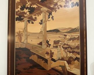 Sorrento Marquetry Landscape Panel