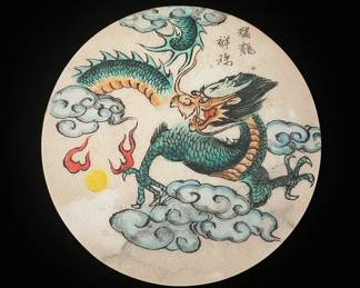 Chinese Dragon Ceramic Plate