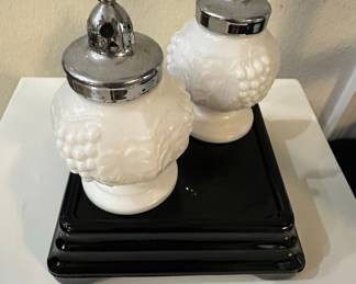 Fenton White Hobnail Milk Glass Swung Vase