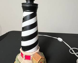 Geo Z Letton Cape Hatteras Lighthouse Lamp 1991