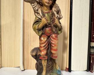 Vintage Lefton "Girl with Dog" Ceramic Figurine