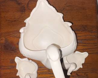 Vintage Hull Pottery Swan Planter Set