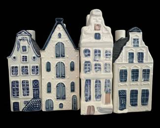 Royal Delft Blue Bols KLM Miniature Houses