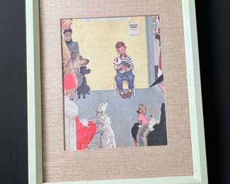 Norman Rockwell "Waiting at the Vet" Print