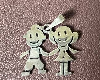 James Avery Sterling Silver Children Charm Pendant