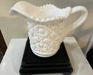 Westmoreland Thumbelina Milk Glass Creamer and Sugar Set