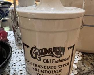Goldrush Old Fashioned San Francisco Style Sourdough Starter Crock