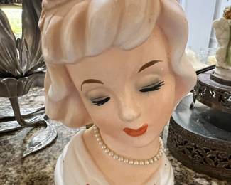 National Potteries "Lady Head" Vase