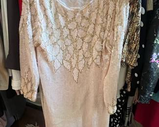 Swee Lo Beaded Silk Dress