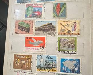 Assorted International Postage Stamps