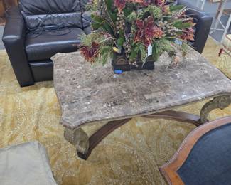 Marble top coffee table