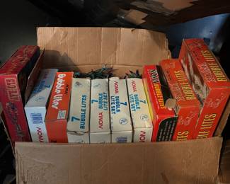 Antique Christmas and Noma bubble lights