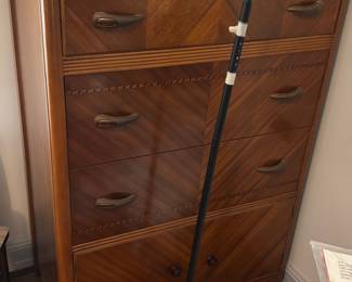 Stunning art deco waterfall dresser