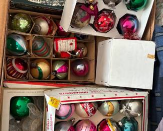 Vintage christmas ornaments