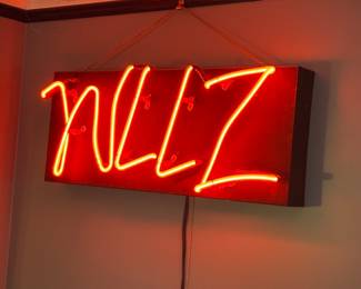 WLLZ neon sign