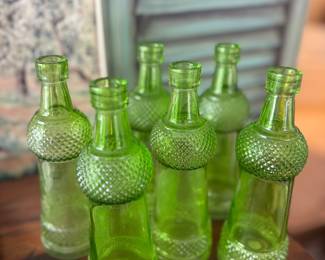 Hard to find green glass bottles