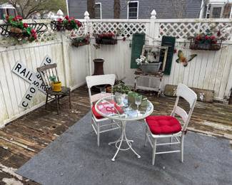 Cute rustic bistro set
