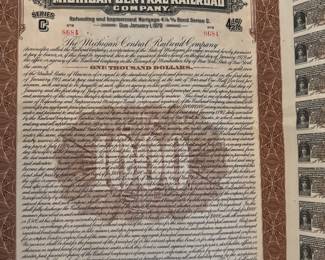 Michigan Central railroad bond