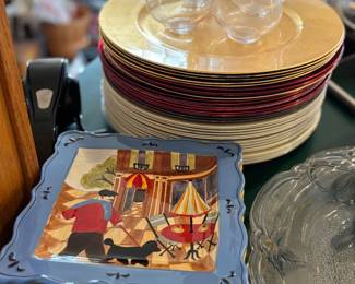 Dishes, plates, chargers