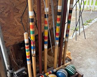 Vintage croquet set