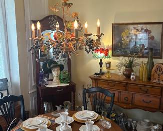 Beautiful furniture and dish ware 