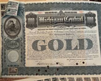 Michigan central station gold bond